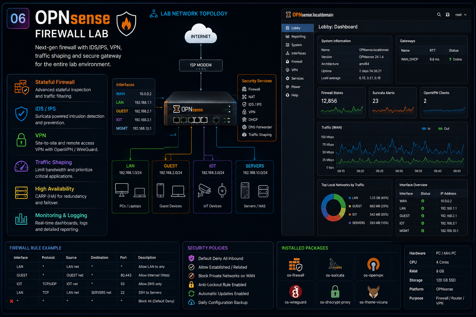 OPNsense Firewall Lab